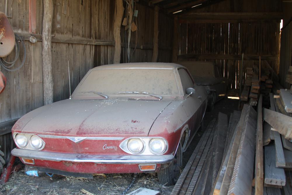 He noted the 61 behind it was was running when parked in the barn in 1970 and the 69 was parked a few years later.