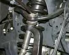 48. Install the OEM cv-shafts using the OEM hardware & a 15mm socket / wrench. Install the OEM upper ball joints to the new Skyjacker steering knuckles using the OEM hardware & a 18mm socket / wrench.