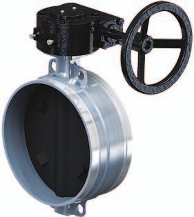 It features a dual seal disc encapsulated with Gr. E EPDM for cold and hot water services. The end-to-end dimensions conform to MSS SP-67.