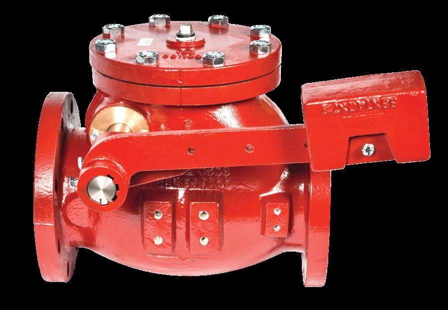 SERIES 9001 AWWA SWING CHECK VALVE Outside Lever and Weight or Spring Series 9001 swing check valves are self-contained, free-swinging disc style with outside lever and weight or outside lever and
