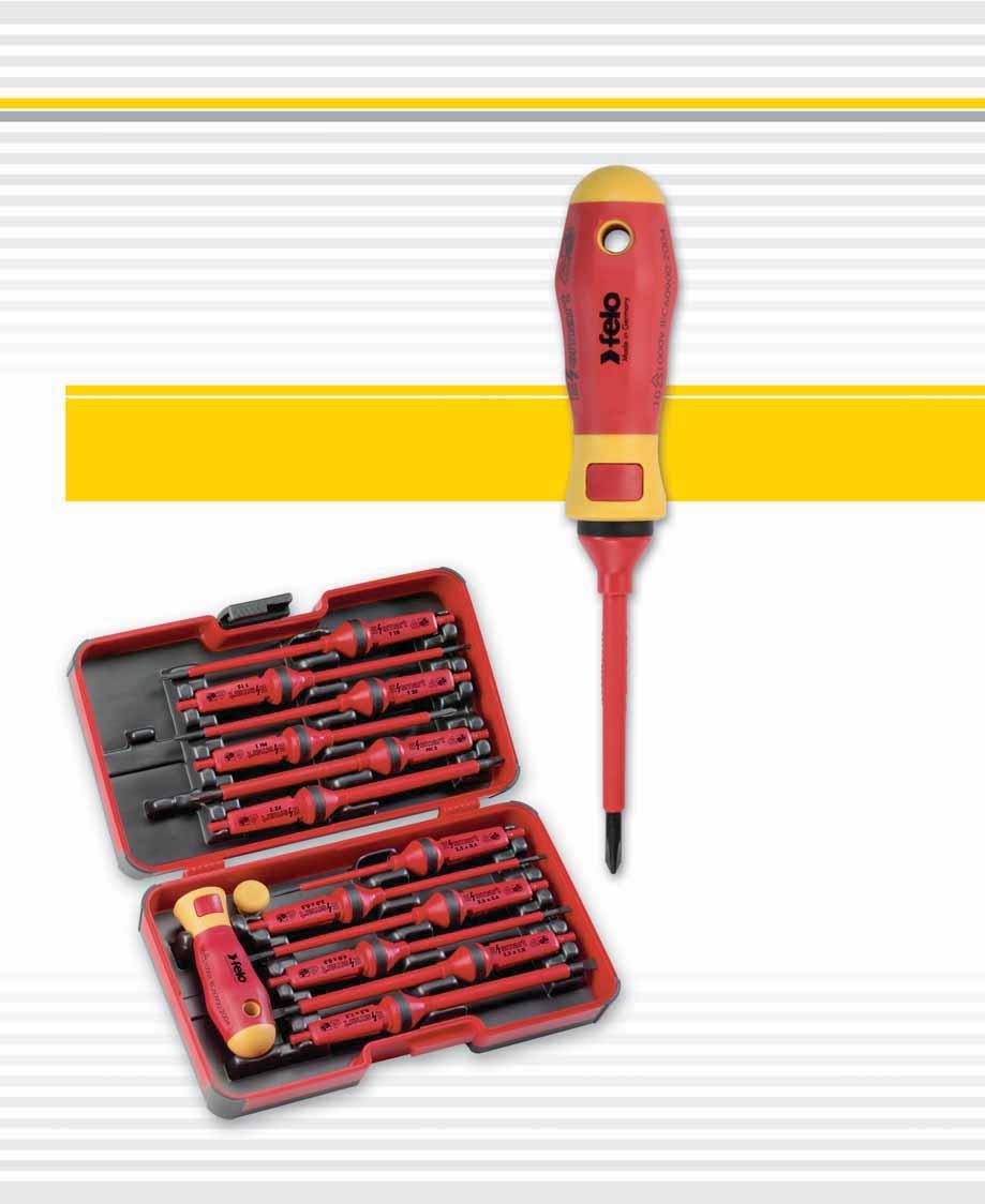 12 interchangeable IEC screwdriver blades with 2-component handle in sturdy smart box AC 1000V IEC