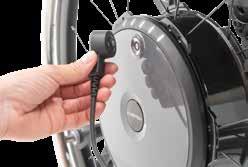 The e-motion wheels can be removed from the wheelchair in a single movement and loaded into any boot.