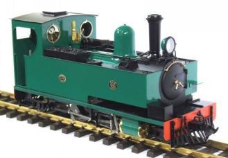 00 - as new! Roundhouse William with tender 0-6-0 32/45mm Radio controlled, Lined Green, - 1895.