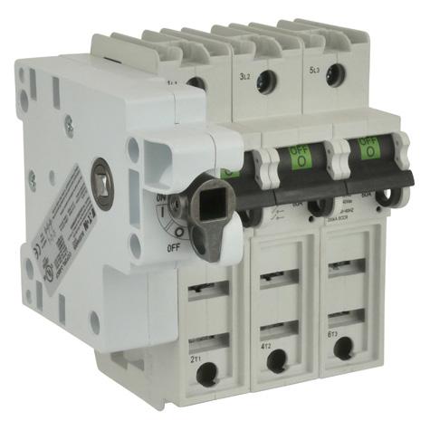 means for load isolation Full voltage rated at 347 Vac (1-pole switches) and 600 Vac (2- and 3-pole switches) 125 Vdc* rated to meet specialized applications UL 98 Listed and suitable for branch