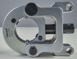 Head can be opened Opening / Hub: 17 mm Pressing width: slim Cable lugs: standard Cu 6-300 / DIN Cu 6-300 /