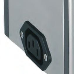 control Four fixing slots in external profile Power receptacle at top or bottom, as preferred Tested to IEC