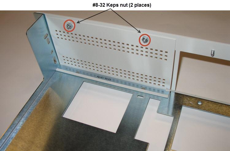 Install front-panel plate (optional) Use the following instructions to install the front-panel plate if needed.