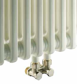 large variety of colours, sizes, sections and columns available. Standard with standard connection. Standard with central valve connection.