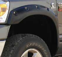BLACK FENDER FLARES PAINTABLE ABS Quick and easy to install Extra Tough Tri-Blend tm Material is durable & UV Stable Protection from rocks, muds & debris ORIGINAL RIDERZ tm Original equipment look is