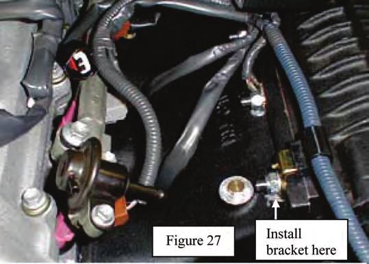 50. Check both the power steering pressure hose and return hose for clearance to the supercharger snout. Both lines should not touch the supercharger. Adjust lines as necessary. 51.