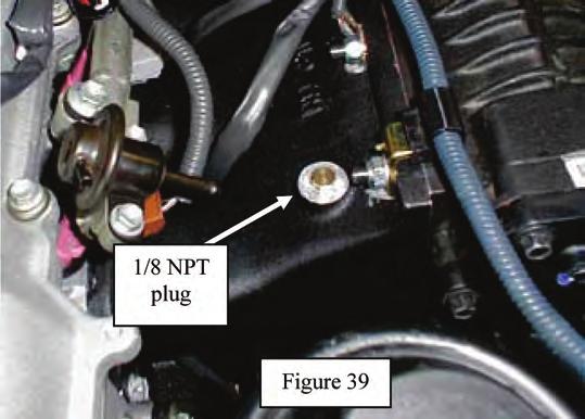 85. Re-install intake air connector onto throttle body. See Figure 37. Secure intake air connec tor-to-connector bracket using two OE nuts removed in Step 2. Torque nuts: 13 ft-lbs. 86.