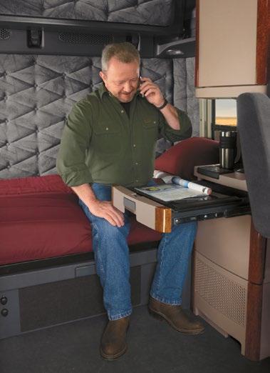 692-017 Above: The Cascadia interior is offered in vinyl or cloth, and is available in red, gray, tan and black.