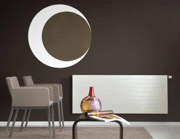decorative radiators Faro H A horizontal decorative radiator with a softly profiled flat front panel, gently finished edges and a uniquely designed top cover.