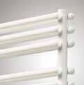 bathroom radiators Apia Straight lines of double horizontal collectors provide high thermal output at compact dimensions.