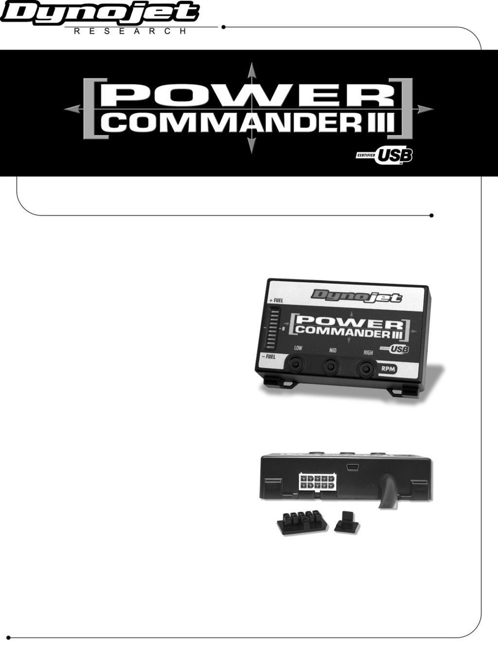 2002-2003 Kawasaki Mean Streak Installation Instructions Parts List 1 Power Commander 1 USB Cable 1 CD-ROM 1 Installation Guide 1 Power Adapter 1 Wire Tap 2 Power Commander Decals 2 Dynojet Decals 1