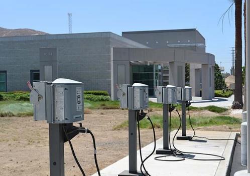 EV Chargers 26 Level-2 chargers placed all throughout the city