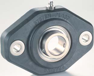 US UCFL STANDARD COMPONENTS Housing in reinforce polyamie (Housing in reinforce polypropylene available on request). Ajustable chrome steel or stainless steel ball bearing, pre-lubricate.