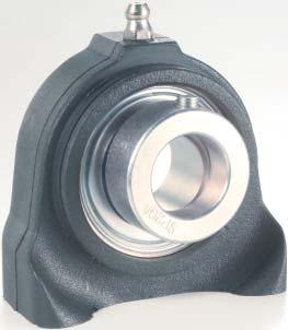 UCPA STANDARD COMPONENTS Housing in reinforce polyamie (Housing in reinforce polypropylene available on request). Ajustable chrome steel or stainless steel ball bearing, pre-lubricate.