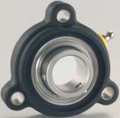 UCFG STANDARD COMPONENTS Housing in reinforce polyamie (Housing in reinforce polypropylene available on request). Ajustable chrome steel or stainless steel ball bearing, pre-lubricate.