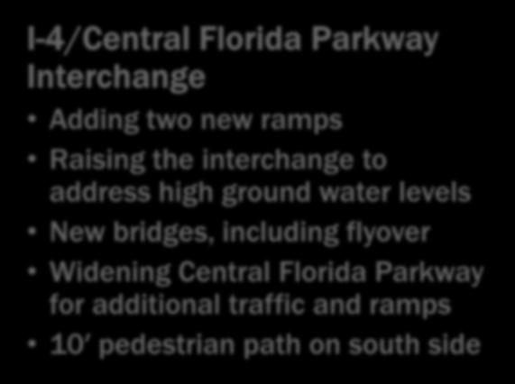 New bridges, including flyover Widening Central Florida