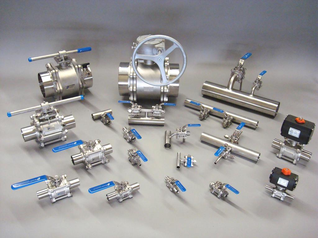 Ball Valves High Purity 316 Stainless BA Series 1/4-20 and (15A-489A) s CFOS Cleaned and Bagged Integrated