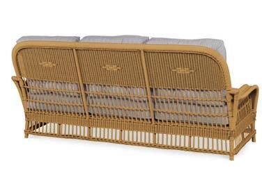 SOFAS AE-D40-22B Mainland Wicker Sofa with Buttons Outside W 78 D 35.5 H 35.5 Inside W 69 D 25 H 18 Seat19 Arm 20.