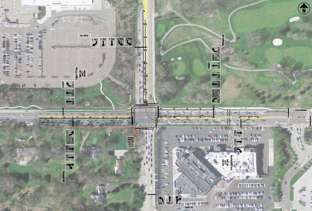 Figure 7: Concept Plan Extend southbound dual left turn lane Richmond Rd (SR-175) Full signal reconstruction Possible pedestrian