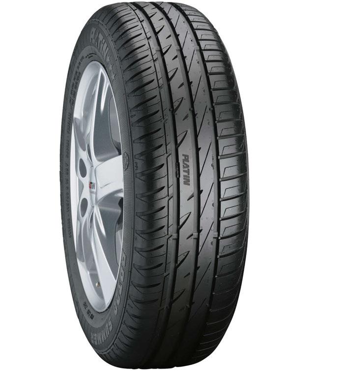 PLATIN RP 320 SUMMER Summer tyres for cars Better grip and improved handling on dry roads due to the asymmetrically arranged profile blocks Increased resistance to aquaplaning and improved grip in