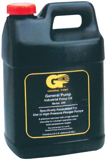 Maintenance & Storage 4 Maintenance & Storage 1. Change the oil after intial 50 hours. Use General Pump Oil, part number IP 100214-1 for 16 oz. bottles or IP 100553-1 for 2.5 gallon jug. (fig.