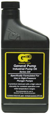 If other than General Pumps special custom blend multi-viscosity ISO68 hydraulic oil is used, change the oil every 30