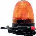 Qty Colour Voltage ECE Reg EBC102 1 Amber 12/24V R65 LED Rotating Beacon - Single Point ABS base and polycarbonate lens. Part No.