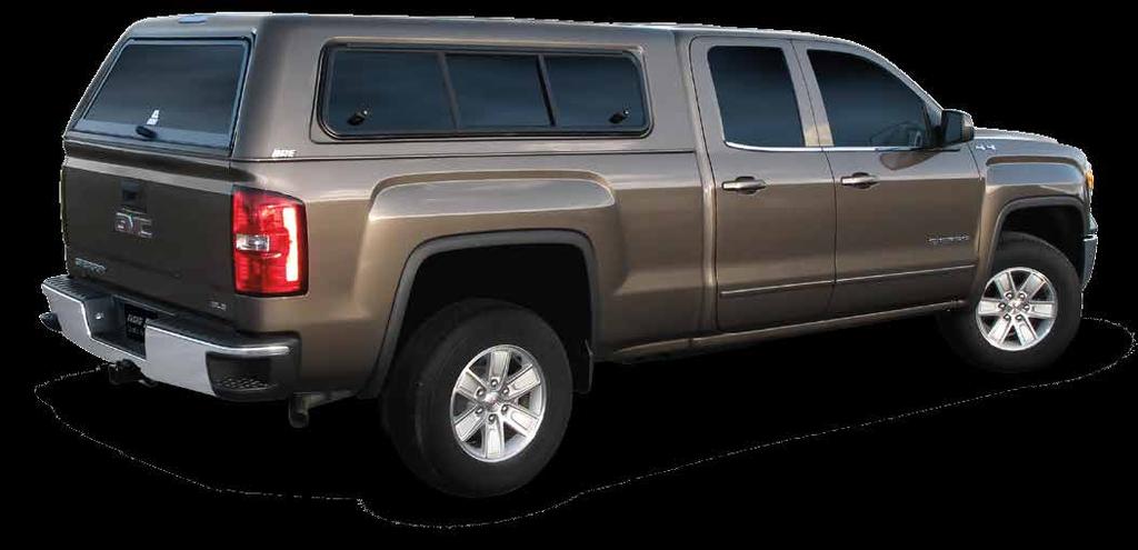 as $27 a month built into your truck loan (Based on a 5-year loan at 8% interest) Shown with optional Outdoorsman Windoor package Mitered Half-Slider Single T-Lock