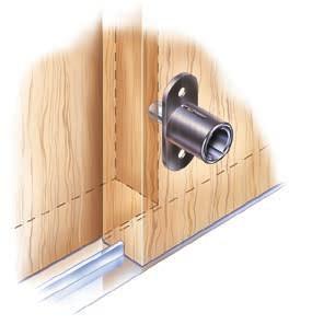 DOUBLE DOOR LOCKS C250CB TYPE 250 C257SP-19 STRIKE PLATE C100SP-19 STRIKE PLATE Application - Surface mounted lock for locking two adjacent doors.
