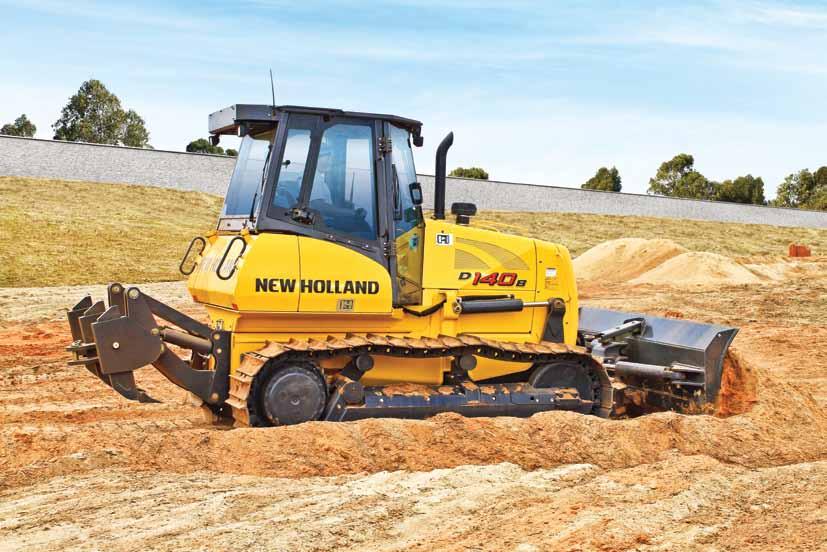 Powertrain ENGINE HIGH POWER AND TORQUE, LOW CONSUMPTION AND REDUCED VIBRATION. The D features a new New Holland engine.