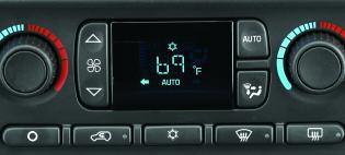 6 Getting to Know Your H2 Automatic Climate Control System D B In addition to its automatic temperature control feature, this climate control system allows the driver and front passenger to choose