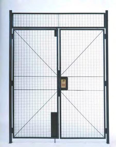 Universal construction, works for left or right hand, inside or outside swing. DOUBLE HINGED DOORS 6 or 8 wide by 7 3-1/4 high opening.