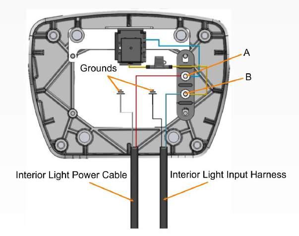 INTERIOR LIGHT HARNESS INSTALLATION These instructions only apply if you have purchased the interior light harness. Step 1: Route Interior Light Input Harness into the nosebox.