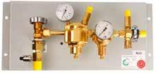 Pressure monitoring of the vaporiser Main shut-off valve at the inlet to separate the tank supply from the network Safety valve and manometer for main system pressure display Emergency feed point