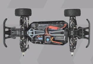 All Strada EVO S cars feature a virtually maintenance free Maverick 3215Kv brushless motor and a Maverick 80 Amp brushless forward/reverse speed controller for smooth power control.