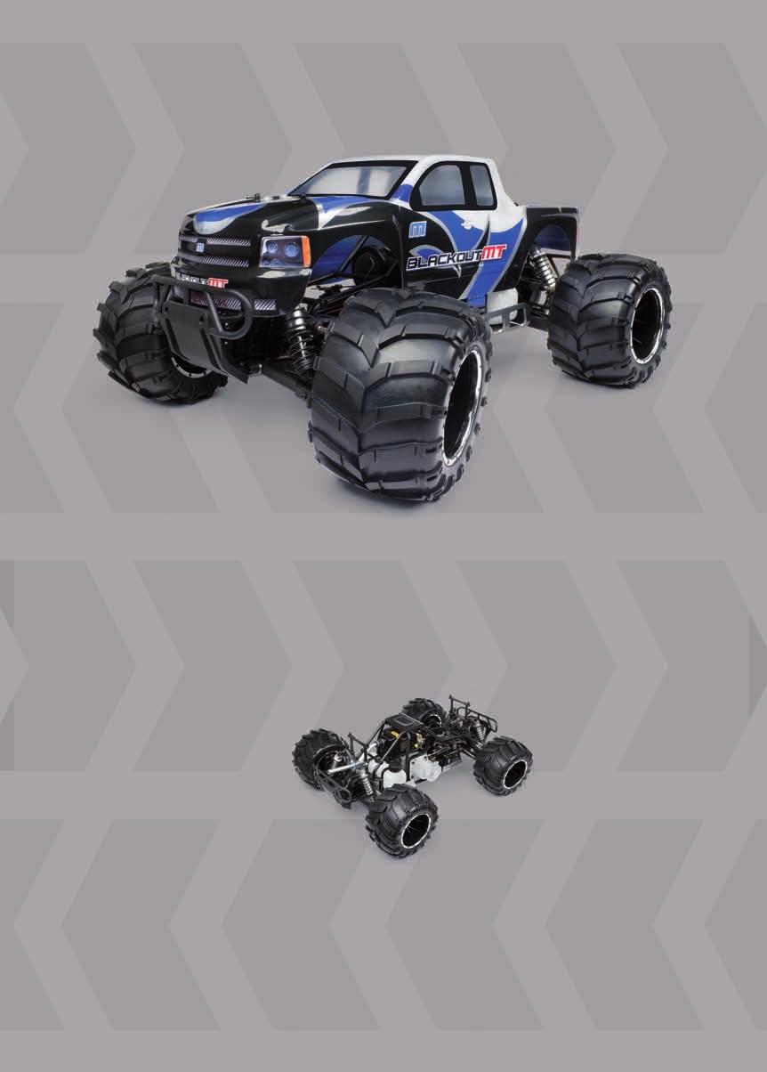 The Maverick Blackout MT is a 1/5 scale no-compromise petrol-powered monster truck. The engine is a whopping 30cc for true Monster Truck Power!