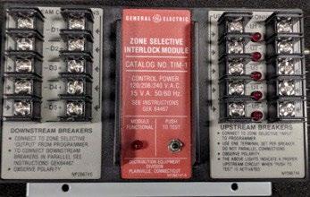 GE Zone Selective Interlock