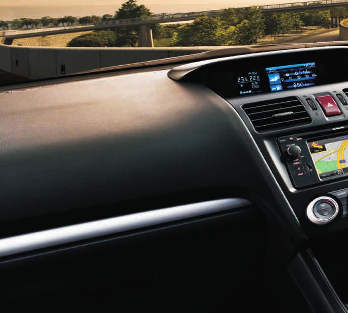 funk-tional on the inside THE SUBARU XV BOASTS A FUTURISTIC DESIGN AND IS PACKED WITH HIGH-TECH CONNECTIVITY, A MULTI-FUNCTION DISPLAY UNIT