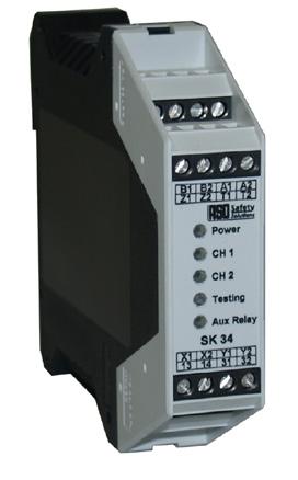 EN13849-1 regulations. The electronic controller range (SK series) is used to continuously monitor the 8.