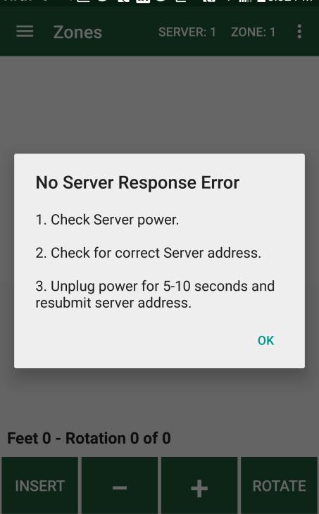 screen Valve Ball valve in sprinkler not operating properly Server Server not