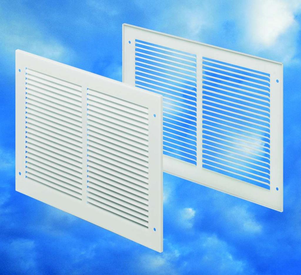 Pressed Steel Grille (PSI) Grilles have horizontal louvres with 30 degree downward deflection.