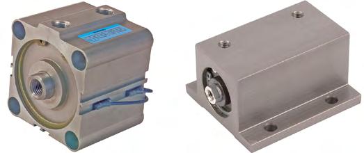 compact air cylinders: 101 continued Single-acting cylinders have compressed air supplied to only one side of the piston; the other side vents to atmosphere.