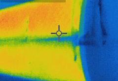 (carbon element) Infra-red camera picture showing even heat