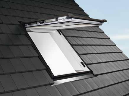 Roof window Designo R8 in timber with insulation collar as standard Designo RotoComfort i8 with insulation collar PVC The benefits at a glance Usage: All type of room environments Thermal