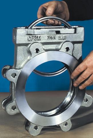 The minimum knife thickness for Velan knife gate valves are based on the ASME VIII formula for plate thickness.