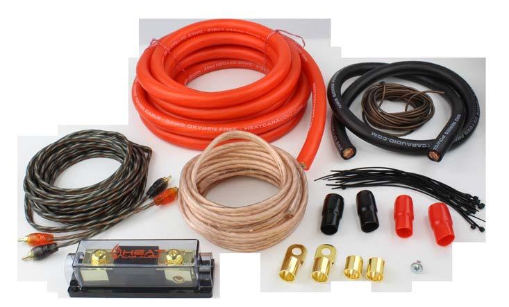 AMPLIFIER INSTALLATION KITS KIT0NRG 17 FT (5.1 M) 0 Gauge OFC Orange Power Cable 3 FT (0.9 M) 0 Gauge Black Ground Cable 17 FT (5.1 M) 18 Gauge Black Remote Cable 17 FT (5.